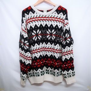 Greatland Knit Winter Patterned Sweater XL